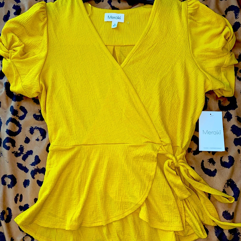 Womens Yellow Meraki shirt